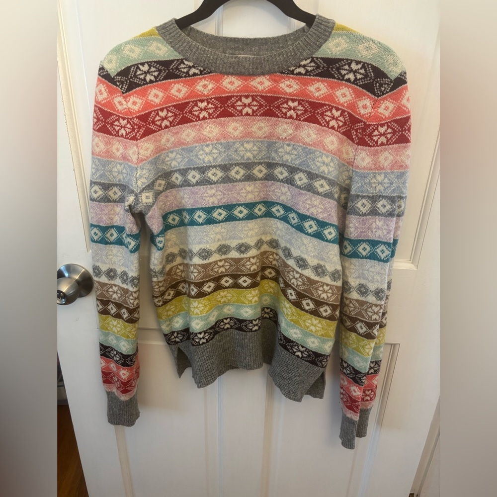 GAP Fair Isle Multicolor Knit Sweater